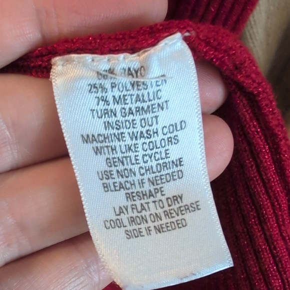 Sophisticated Sweater Bundle x2 Cableknit Metallic Classy Holiday New Year's Eve - Picture 6 of 12